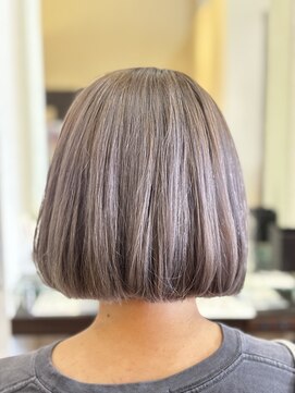 レーブ バイ ファースト 岩切店(reve by first) 白髪ぼかしハイライト×ボブ