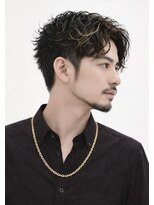 バーバーショップテト(barber shop tete)&nbsp;スパイラルシャドウパーマセンターパート