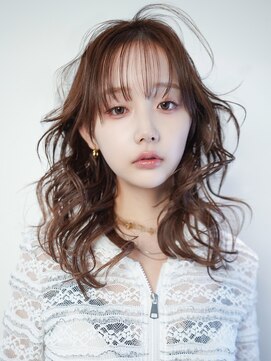 アルバム 新宿(ALBUM SHINJUKU) ロングレイヤーブラウンヘアー_F1848