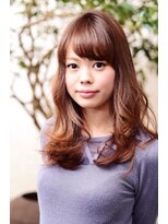 スタジオテオ(studio Teo)&nbsp;大人かわいいオフィスフェミニンパーマ×小顔グレージュカラー