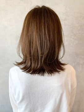 アルバム 池袋(ALBUM) ミディアムレイヤー_ホワイトグレージュネビージュ_ba374351