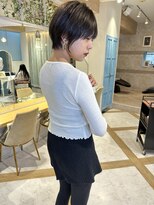 ロンド ストラーダ 心斎橋(Lond strada)&nbsp;ショート×ハイライト白髪ぼかし×シルキーベージュ[心斎橋]