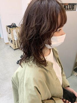 キューズ クラブ(cuz KLUB) 【cuzKLUB】ウルフレイヤー×パーマ*池袋