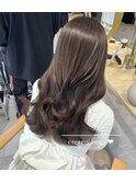(韓国風/くびれヘア/縮毛矯正/前髪/韓国レイヤー/小顔)