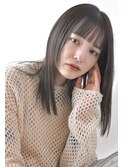 【tricca代官山rin】顔まわりレイヤー/暗髪/パラパラ前髪