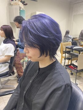 エル(EL by green) 《tomi》ショートウルフ×ラベンダー