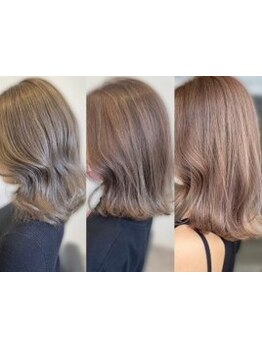 頭皮と髪の集中ケア！日頃の疲れをじんわり癒す極上のヘッドスパ◎カラー+ヘッドスパ+プラチナTR\9230