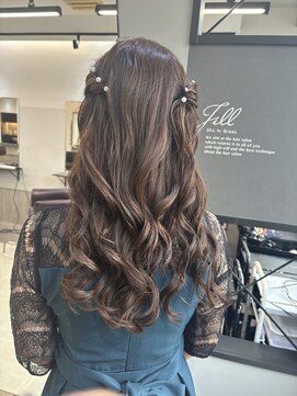 ジルバイジゼル(JILL by GiseL) ハーフツインアレンジ