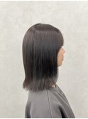 縮毛矯正×切りっぱなしボブ　qumu横浜