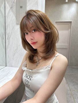 ロンド レア 天神大名店(Lond Le’a) 黒髪カタログ/オリーブグレー/ココアベージュ/小顔に見せるヘア