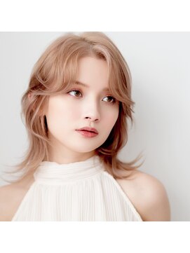 モンド ヘアクリエーション 新栄店(monde hair creation) 【monde】外ハネボブ×ケアブリーチ×ミルクティーベージュ