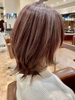 アイニ 河内小阪店(aini)&nbsp;白髪ぼかしカラー白髪ぼかしハイライト大人ショート30、40、50代