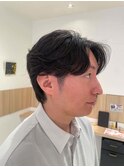 毛流れパーマ