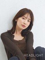 アーサス ヘアー デザイン 大宮店(Ursus hair Design by HEADLIGHT)&nbsp;ミディアムレイヤー×オリーブグレー×小顔/ココアブラウン/黒髪