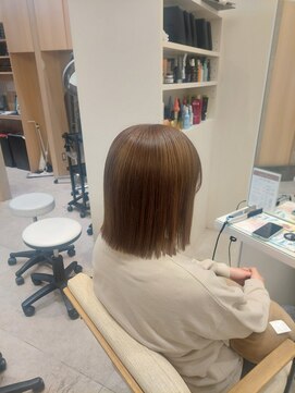 ゼルアヴェダ イオンモール与野(ZELE AVEDA) bob×ベージュカラー