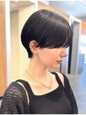 コンパクトショートカット丸みショートくびれショートボブ表参道