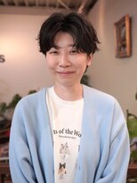 ヒカリス 東三国(HIKARIS)&nbsp;ハンサムショート/ニュアンスパーマ/パーマ/センターパート