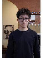 エディ(Edy)&nbsp;メンズスパイキーショート刈り上げツイストピンパーマ眉毛カット