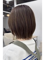 エルヘアメゾン(el. hair maison) 肩につく長さレイヤーボブ/グレージュカラー☆