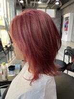 エフ 西大寺(ef)&nbsp;ピンクカラー/ピンクベージュ/ブリーチカラー/ウルフカット