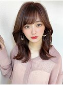 イメチェン顔まわりレイヤー/おろし前髪/ハッシュカット