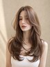 【髪質改善Level★★☆】カット+髪質改善ダメージレスカラー+補修ケア¥18900