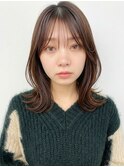 透明感髪質改善カラー◎くびれミディ×ココアブラウン夏カラー