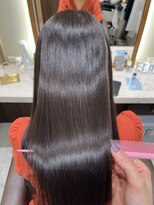 ザトエル 栄(THE TOEL)&nbsp;酸性縮毛矯正髪質改善ストレートグレージュセミロング