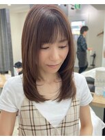ボルジェ(Bolge) レイヤー×縮毛矯正6.08ワンホンレイヤー