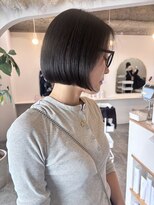 ゴーシェン 稲毛店(Goshen)&nbsp;メガネとも相性◎！大人の「耳掛けミニボブ」