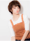 色っぽショートで甘辛MIX×モカベージュでツヤ髪