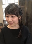 編み込みヘア
