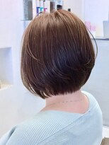 ミッテル(mittell)&nbsp;グラボブ毛先パーマことりベージュ黒髪ウォーターフォール