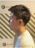 パーマでスタイリングしやすいショート【バーバーバー 八広】