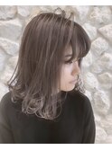 透明感グレージュ#大人かわいい#ボブ#イメチェン