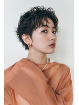 ピズム(PISM) カーリークールショート/カーキグレージュ/カーリーヘア