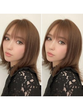 チョビー 銀座(chobii) チョビー銀座桜井グレージュカラーイルミナカラーミルクティ