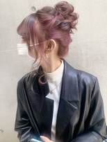 ディア(.eer)&nbsp;【.eer/ディア】ピンクアッシュ/お団子ヘア/ヘアセット
