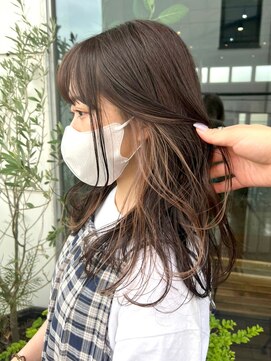 マザー(MOTHER) ダブルカラーインナーカラーベージュカラー髪質改善ケアブリーチ