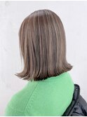 ハイライトボブ_外ハネボブセクションカラー_ba381012