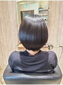 プロテスTR黒髪暗髪小顔まるみショートボブ大人可愛いツヤ髪