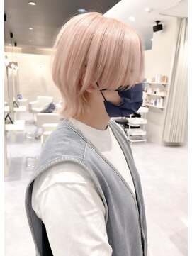 ヴィサージュタイム(VISAGE thyme) ショートウルフ/ペールピンク/ミルクティーカラー