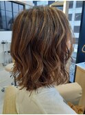 ATENA AVEDA パーマ+ハイライト
