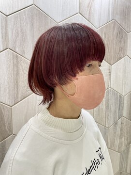 ビューティドレッセヤマノ 池袋パルコ(Beauty Dresse YAMANO) 【マッシュ】マッシュウルフ×ローズピンク