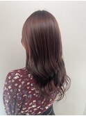 *艶髪_レッドブラウン_リバース巻き_韓国風_m32