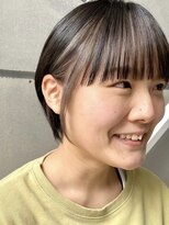 トト 船橋店(toto.)&nbsp;黒髪/グレーベージュ/レイヤーロング/前髪パーマ[西船橋/津田沼]