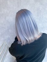 トリプルカラー×ペールブルー×髪質改善トリートメント