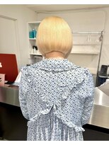 ディーカヘアーセンダイ(Di KA HAIR sendai)&nbsp;blond/ハイトーン/ケアブリーチ/ブリーチ/ハイトーンボブ