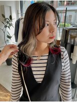 ヘアーアイスカルテット(HAIR ICI QUARTET)&nbsp;10代20代30代ロングレイヤーイヤリングカラーカラー小顔丸み