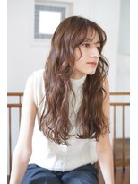 パール(PearL) 【PearL】コテ巻き風/ゆる巻きロングパーマ/20代30代40代/秋色
